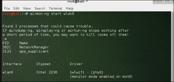Kismet - Kali Linux - solutionrider