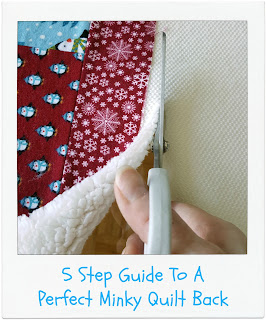 5 Step Guide To A Perfect Minky Quilt Back [Tutorial] by www.madebyChrissieD.com