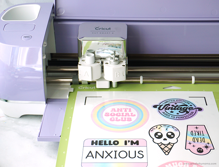 Easy Print & Cut Stickers with a Cricut