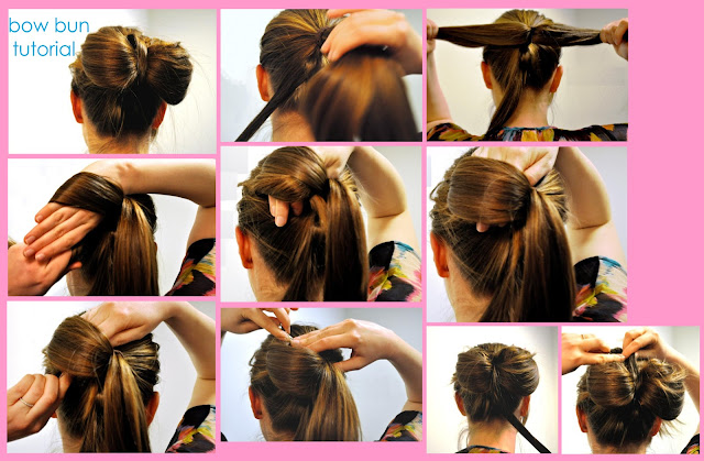 tutorial bow bun