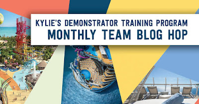 Kylie's Demonstrator Training Program Monthly Team Blog Hop Banner