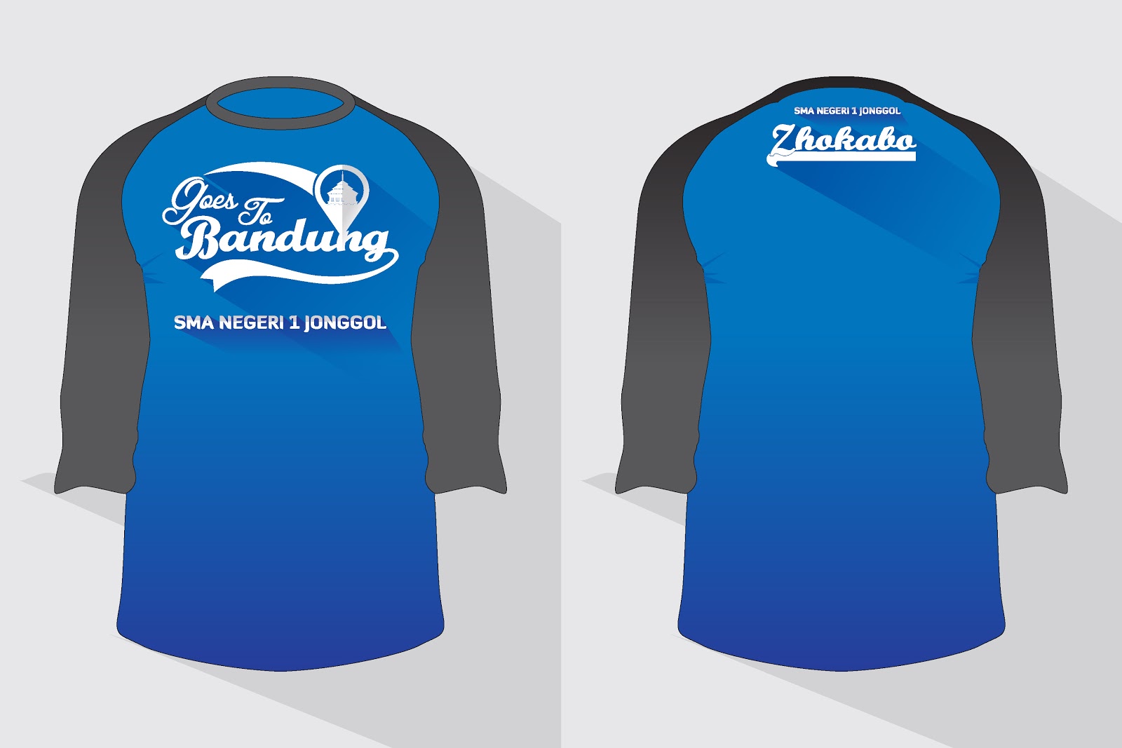 Contoh Desain - Kaos Sablonan Goes to Bandung SMAN 1 