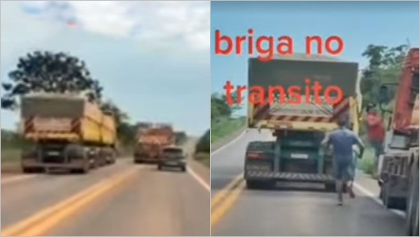 briga transito caminhoneiros