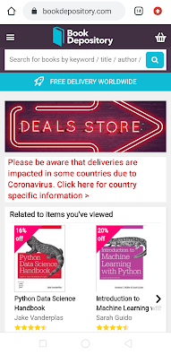 BookDepository Front Page