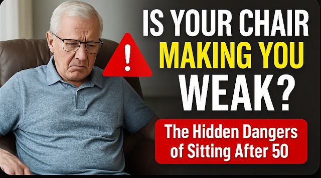 🪑 Is Your Chair Making You Weak? The Hidden Dangers of Sitting After 50