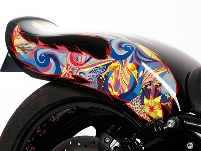 Modification sporty Airbrush Harley-Davidson Night Road 5