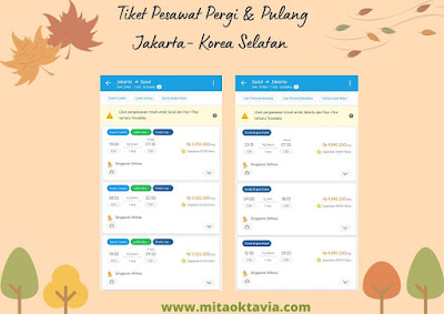 Harga tiket pesawat Jakarta Seoul Korea Selatan