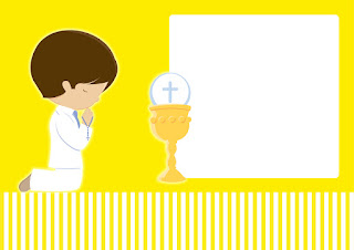 Boy´s First Communion, Free Printable Invitations, Labels or Cards.