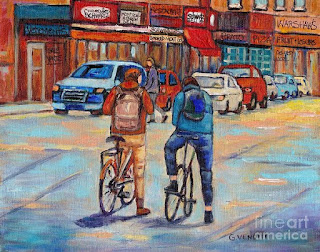 https://colorful-original-paintings.pixels.com/featured/cyclists-biking-to-main-street-park-avenue-cityscene-schwartzs-paintings-warshaw-fruits-g-venditti-grace-venditti.html