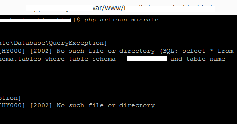 Sqlstate hy000 2002 no such file or directory centos