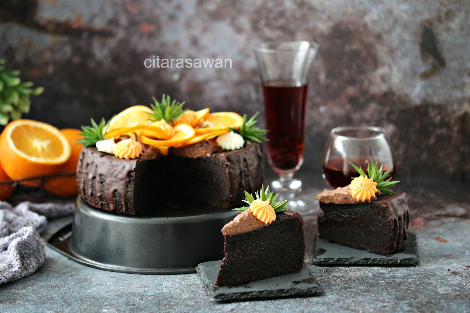 Kek Coklat Oren / Chocolate Orange Cake ~ Resepi Terbaik