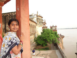 Nisha from TamilNadu on a Tourist spot.