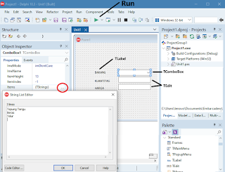 Cara Membuat ComboBox Delphi