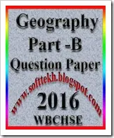 Geography Question Paper Part B12th Class-2016