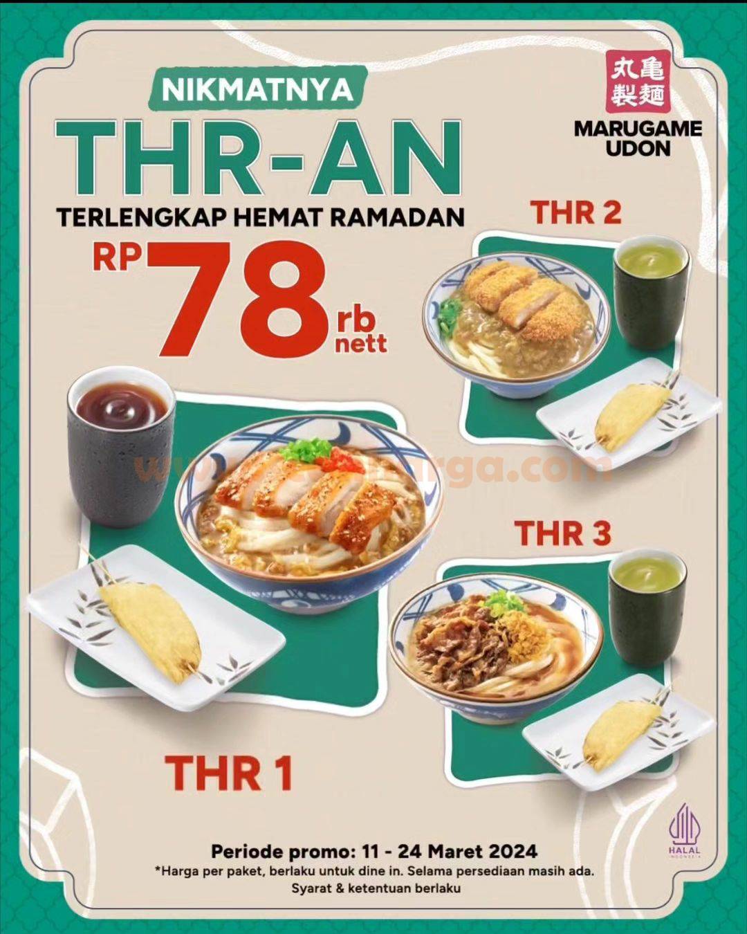Promo Marugame Udon Paket THR Ramadan Hanya Rp 78.000