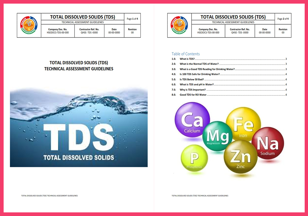 TOTAL DISSOLVED SOLIDS (TDS)