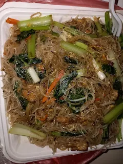 "Meifun noodles from Lucky garden restaurant lelydorp"