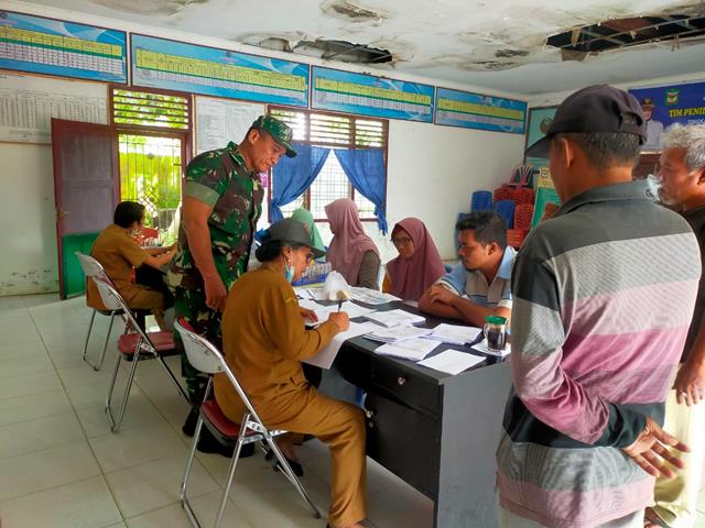 Kegiatan Komunikasi Sosial Bersama Perangkat Kelurahan Dilakukan Personel Jajaran Kodim 0207/Simalungun
