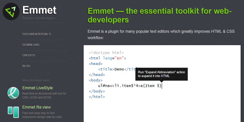 前端開發神器 Emmet 快速上手教學整理，減少 HTML / CSS 輸入的麻煩﹍Sublime Text