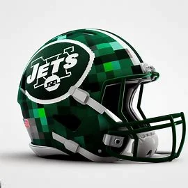 New York Jets Minecraft Concept Helmet