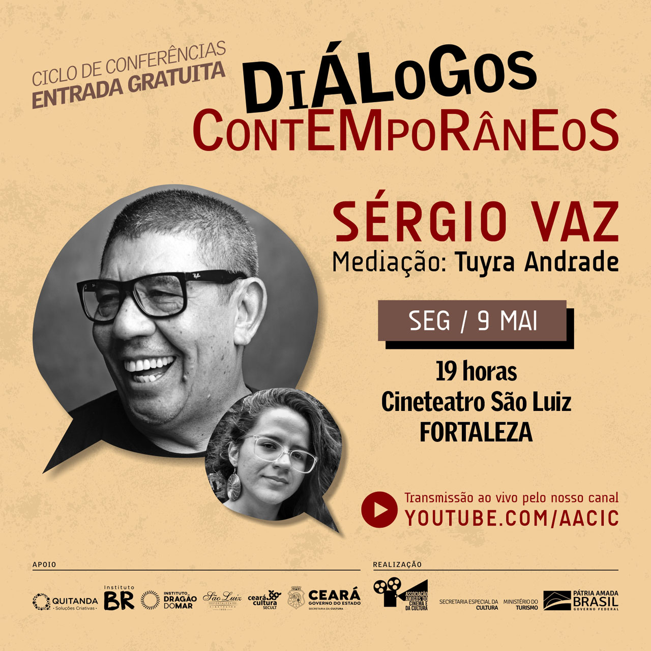 Diálogos Contemporâneos apresentam Sérgio Vaz