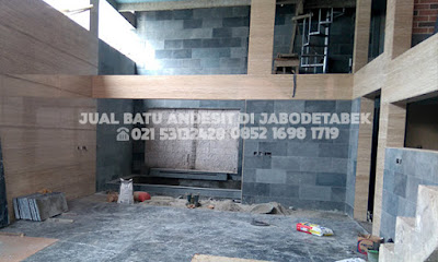 contoh pemasangan batu andesit jakarta