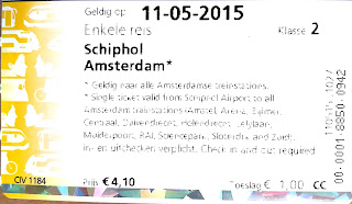 Билет из аэропорта airport Schiphol в Амстердам