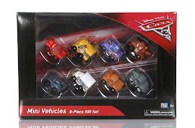 Cars 3 Mini Vehicles 8-Piece Gift Set (Thinkway Toys) 