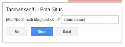 tambah sitmap atau peta situs