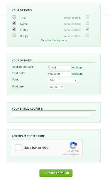 Setting Contact Form