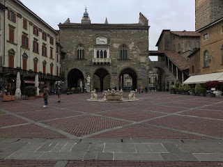 The Piazza Vecchia is the focal point of the historic Città Alta, Bergamo's older upper town