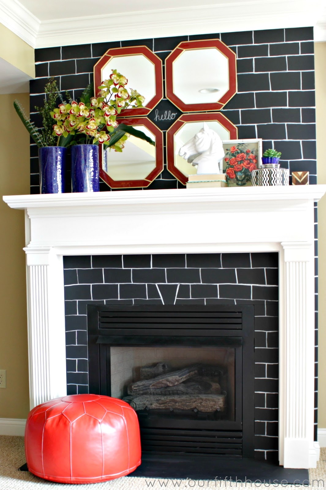 chalkboardbrickfireplacemakeover