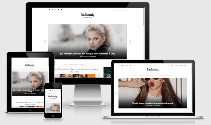 Download Fashionly Responsive Blogging Blogger Template