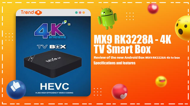 MX9 RK3228A tv box