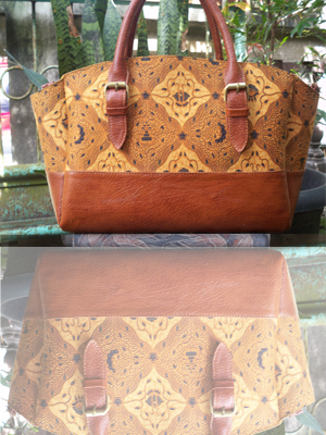 totte bag kulit batik sidomukti