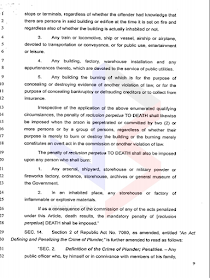  The Death Penalty bill otherwise known as the House Bill 01 has been approved in the House of Representative  and is only awaiting for the decision of the plenary to be implemented. What are the provisions of the Death Penalty Bill and what crimes can get you executed?   House Bill 01 is consist of 23 pages that contains full texts of the entire bill duly approved by the majority of Congressmen of the 17th Congress of the House of Representatives with vote of 12 in favor, 6 against and 1 who abstained to vote.                                    All the images are from the official website of the House of Representatives.                               What are the crimes punishable by death according to the Death Penalty Bill?    ©2016 THOUGHTSKOTO