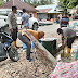 Polsek Luwuk dan BPBD Dirikan Tenda Darurat dan Membersihkan Sampah Sisa Banjir di Luwuk Timur