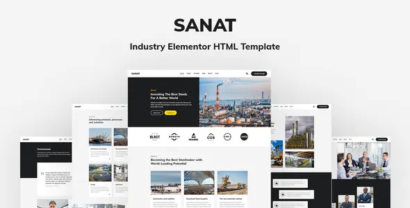 Best Industry Elementor HTML Template