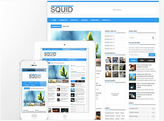 Squid Responsive blogger template