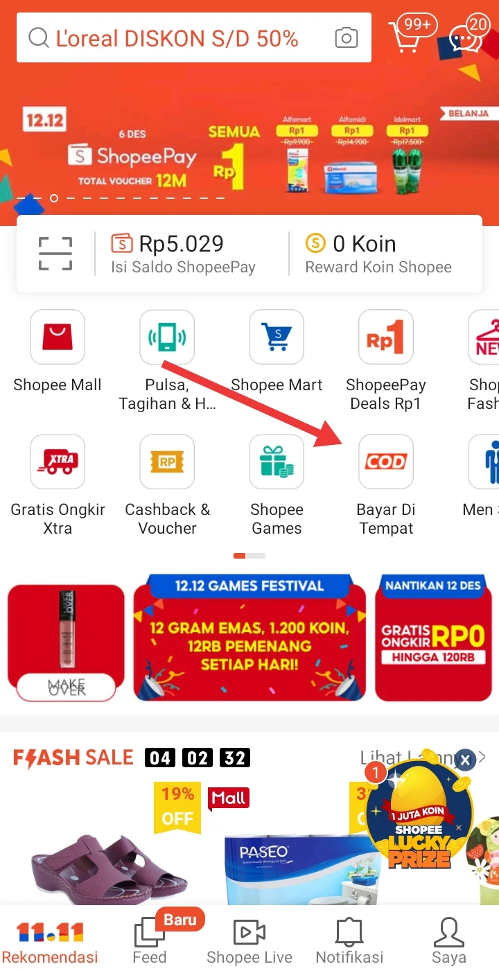 Cara Belanja di Shopee COD (Bayar di Tempat)