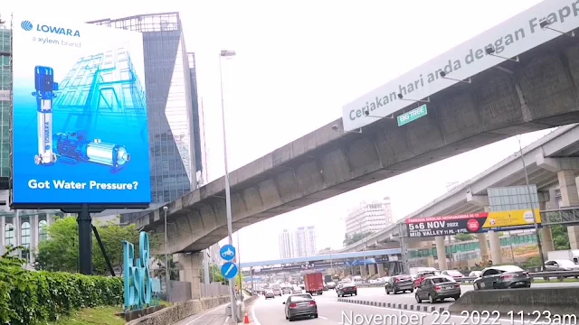 Lowara Xylem Ad Federal Highway LED Screen Advertising Kuala Lumpur Digital Billboard Advertising Malaysia