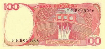 Rp100 Tahun 1984 Uang Burung Dara