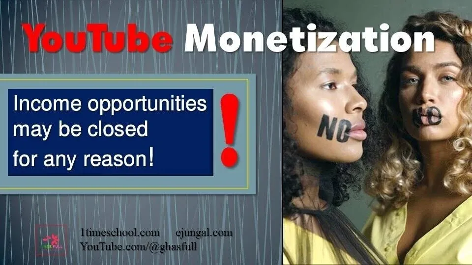 How long will the monetization stop if the video is not uploaded,youtube earning reduce reason, Youtube channel monetization Disable, copyright strike