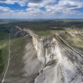 Белая скала, Крым. Панорама с квадрокптера. Вид с высоты
