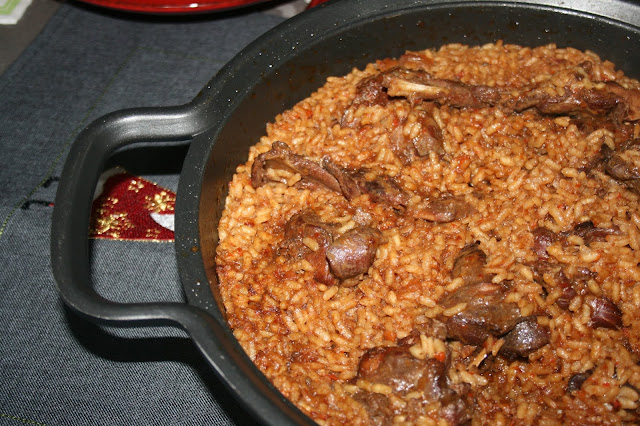 arroz con conejo de monte