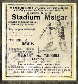 FBC Melgar vs FBC Aurora  diciembre de 1929