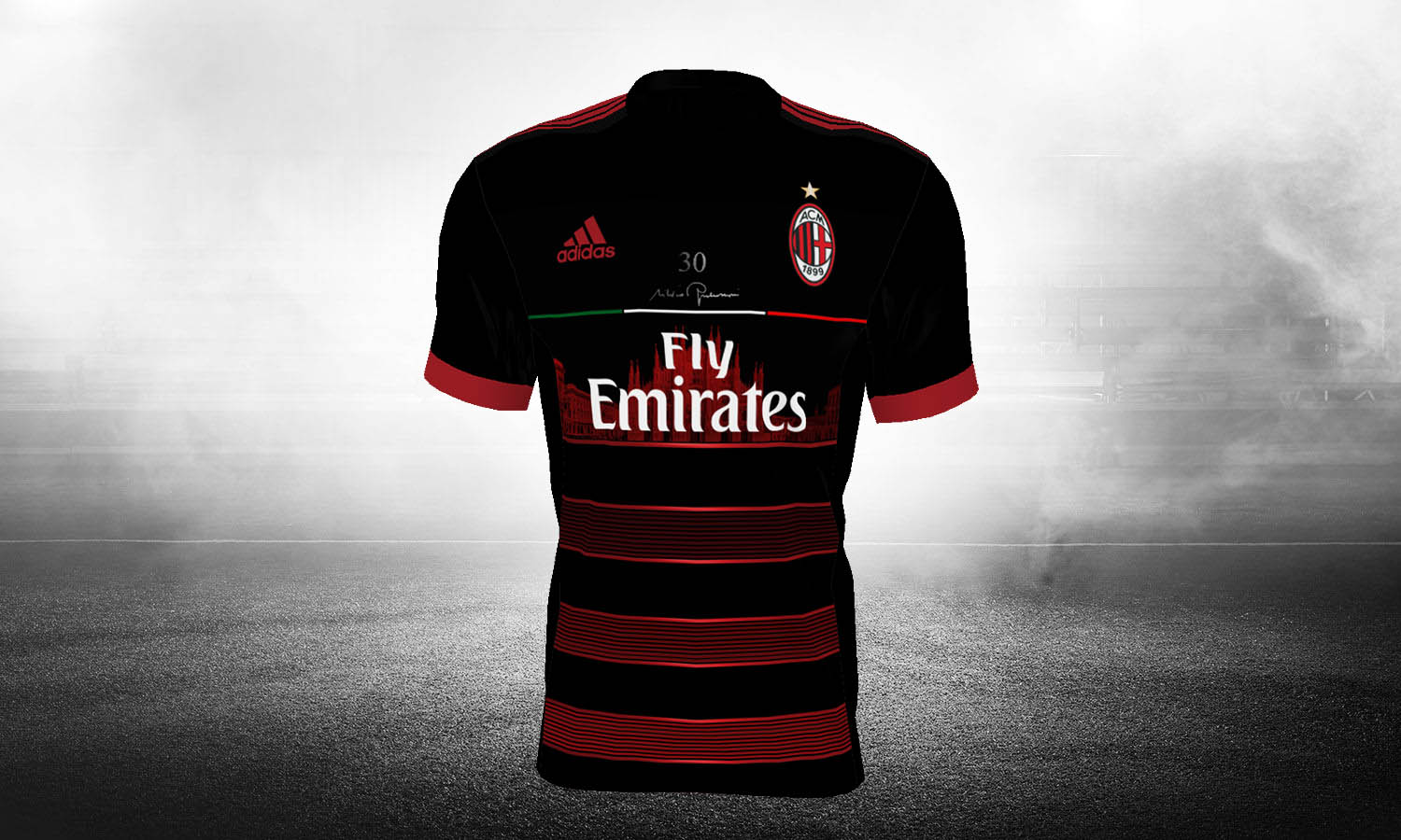 Top 100 AC Milan 17 18 Third Kits Revealed Footy Headlines
