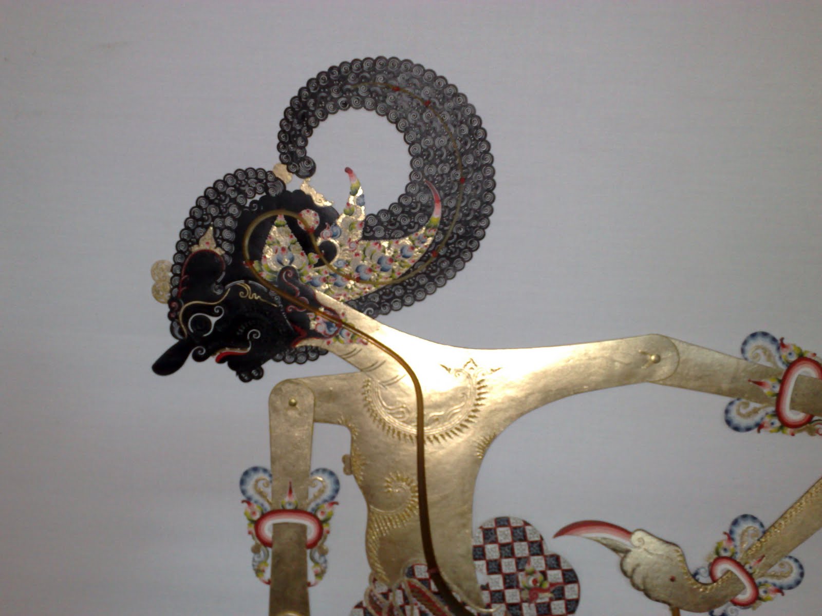 drum of glass Wayang shadow puppets