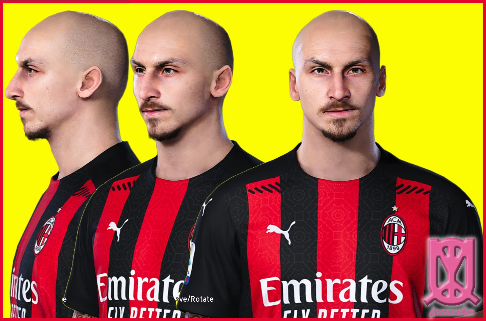 PES 2021 Zlatan Ibrahimovic bald look