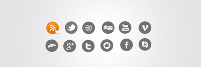 Simply Round Social Media Icons